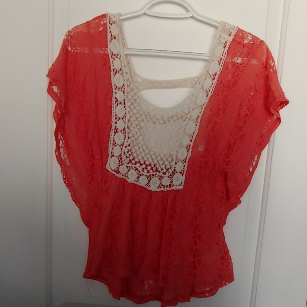 Coral Blouse